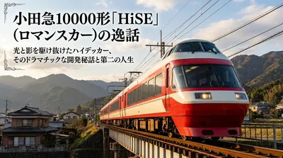 小田急10000形「HiSE」（ロマンスカー）の逸話：光と影を駆け抜けたハイデッカー、そのドラマチックな開発秘話と第二の人生