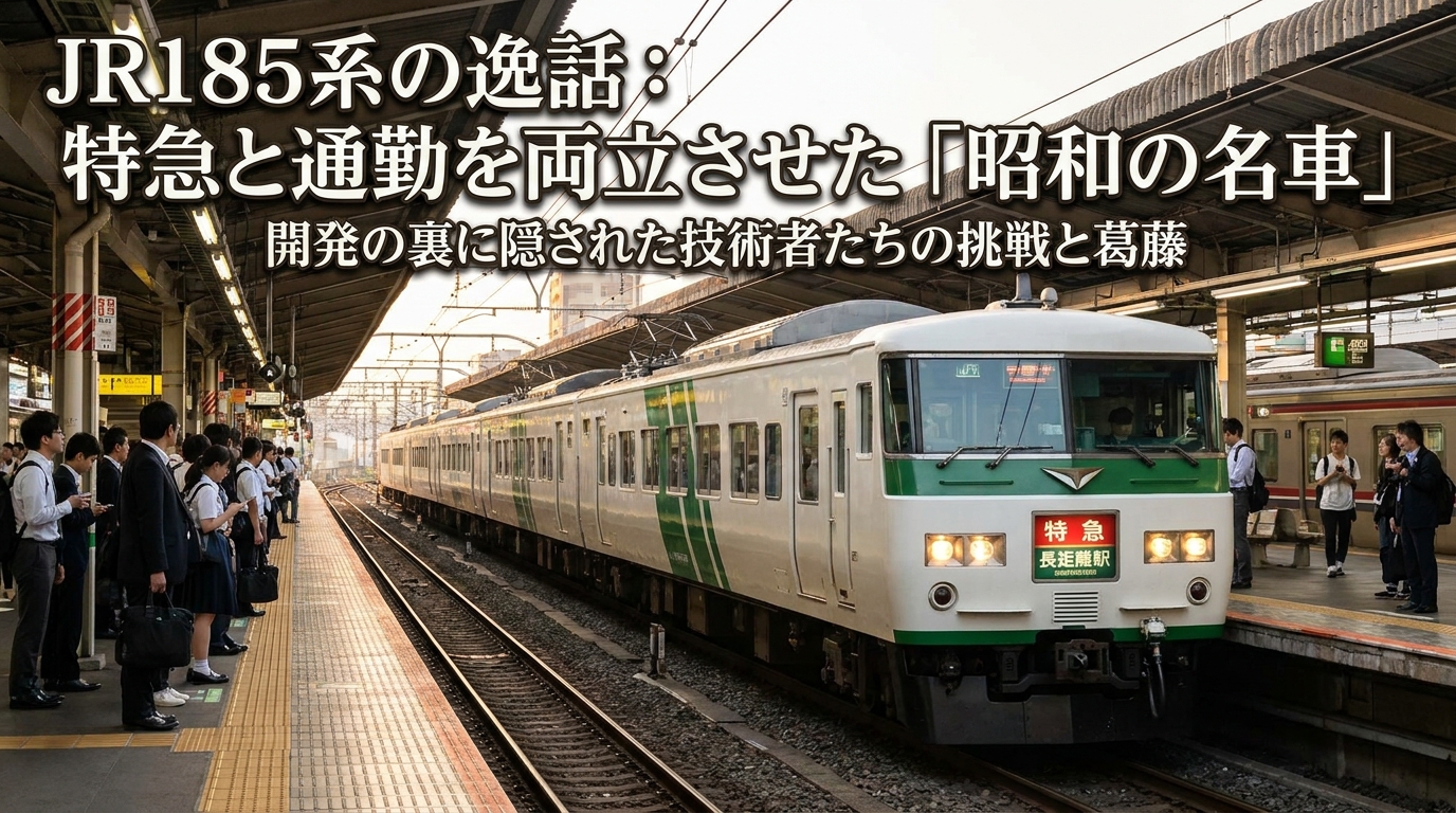 JR185系の逸話：特急と通勤を両立させた「昭和の名車」開発の裏に隠された技術者たちの挑戦と葛藤