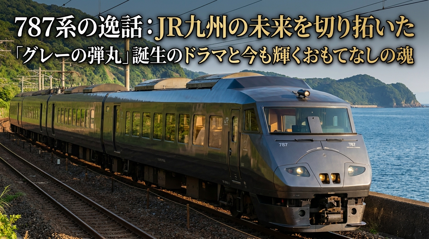 787系の逸話:JR九州の未来を切り拓いた「グレーの弾丸」誕生のドラマと今も輝くおもてなしの魂