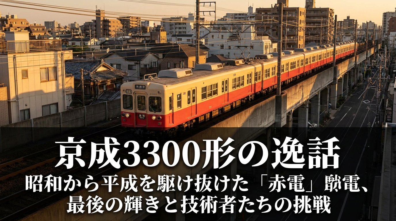 京成3300形の逸話:昭和から平成を駆け抜けた「赤電」最後の輝きと技術者たちの挑戦