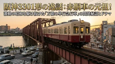 阪神3301形の逸話：赤胴車の元祖！激動の昭和を駆け抜けた「万能の単行急行車」の開発秘話とドラマ