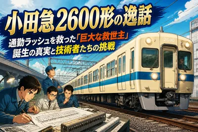 小田急2600形の逸話：通勤ラッシュを救った「巨大な救世主」誕生の真実と技術者たちの挑戦