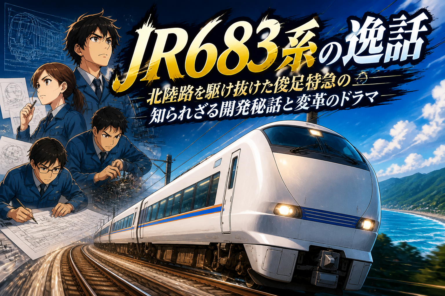 JR683系の逸話:北陸路を駆け抜けた俊足特急の知られざる開発秘話と変革のドラマ
