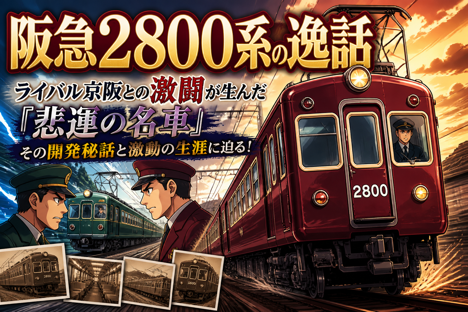 阪急2800系の逸話:ライバル京阪との激闘が生んだ「悲運の名車」その開発秘話と激動の生涯に迫る!