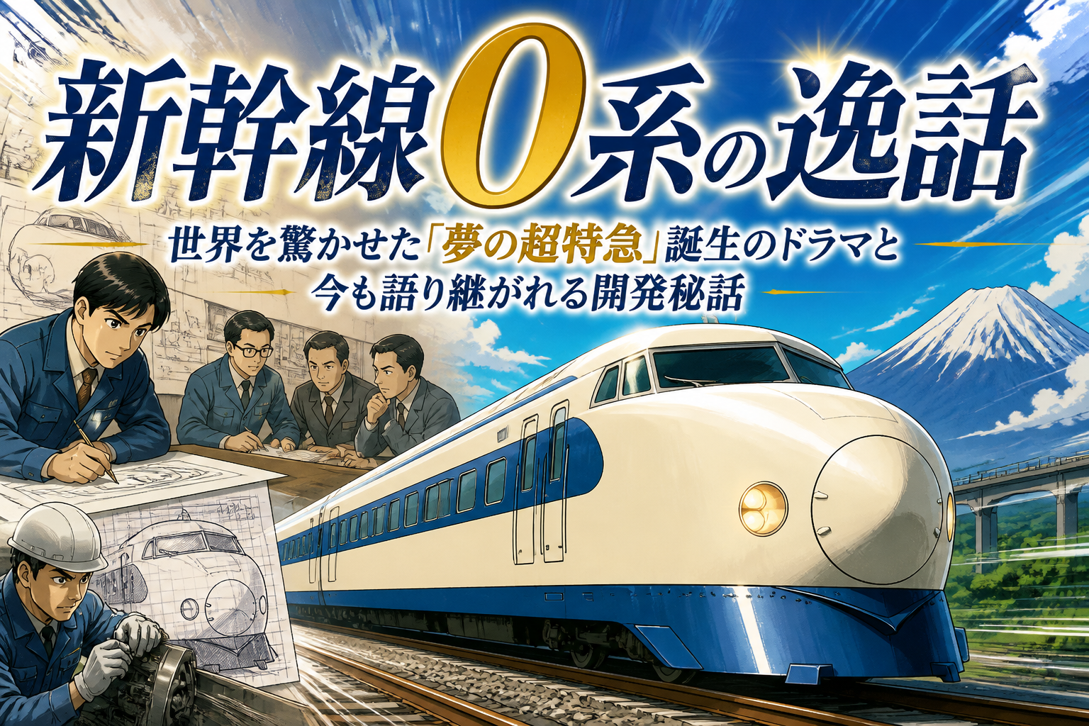 新幹線0系の逸話：世界を驚かせた「夢の超特急」誕生のドラマと今も語り継がれる開発秘話