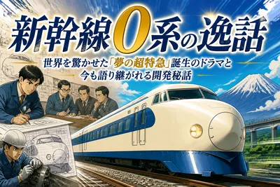 新幹線0系の逸話：世界を驚かせた「夢の超特急」誕生のドラマと今も語り継がれる開発秘話