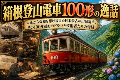 箱根登山電車100形の逸話：大正から令和を駆け抜けた日本最古の山岳電車、その100年越しのドラマと技術者たちの奇跡