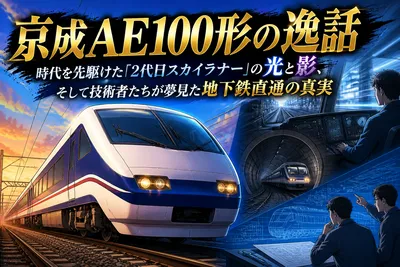 京成AE100形の逸話：時代を先駆けた「2代目スカイライナー」の光と影、そして技術者たちが夢見た地下鉄直通の真実