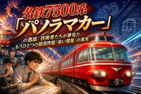 名鉄7500系「パノラマカー」の逸話：技術者たちが夢見た、もうひとつの超高性能「赤い彗星」の真実