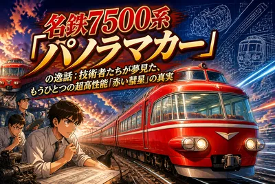 名鉄7500系「パノラマカー」の逸話：技術者たちが夢見た、もうひとつの超高性能「赤い彗星」の真実