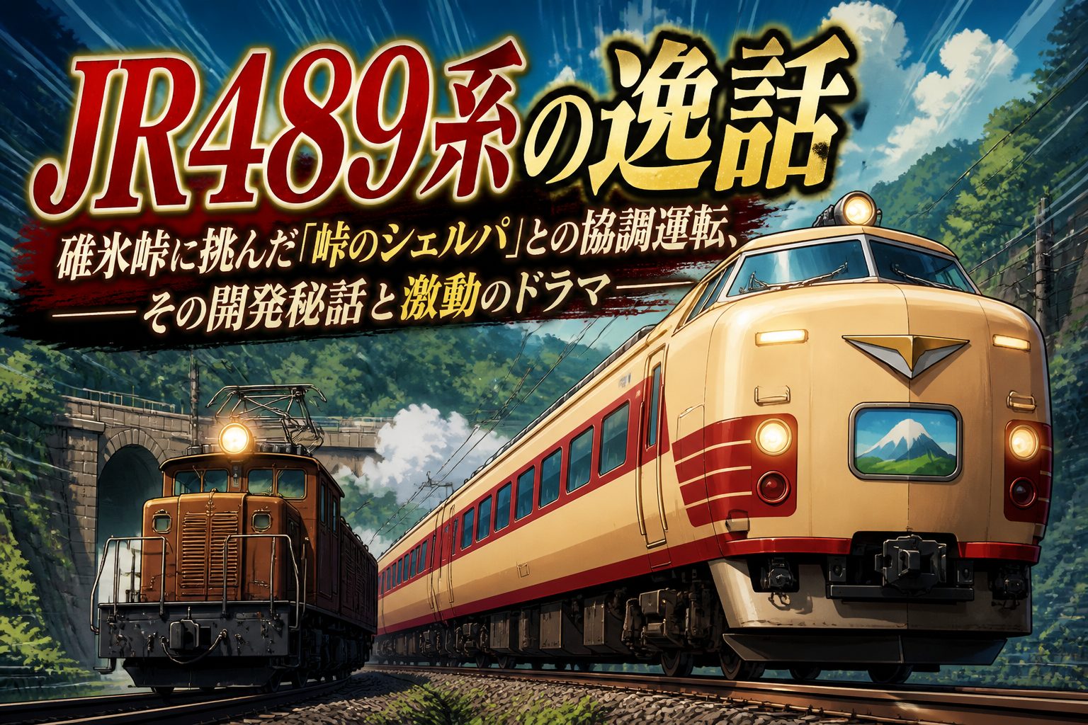 JR489系の逸話：碓氷峠に挑んだ「峠のシェルパ」との協調運転、その開発秘話と激動のドラマ