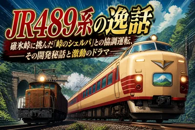 JR489系の逸話：碓氷峠に挑んだ「峠のシェルパ」との協調運転、その開発秘話と激動のドラマ