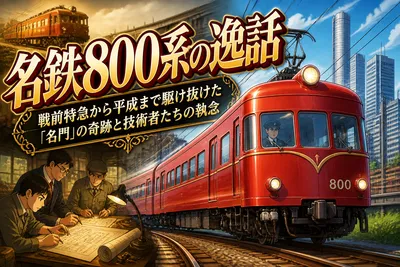 名鉄800系の逸話：戦前特急から平成まで駆け抜けた「名門」の奇跡と技術者たちの執念