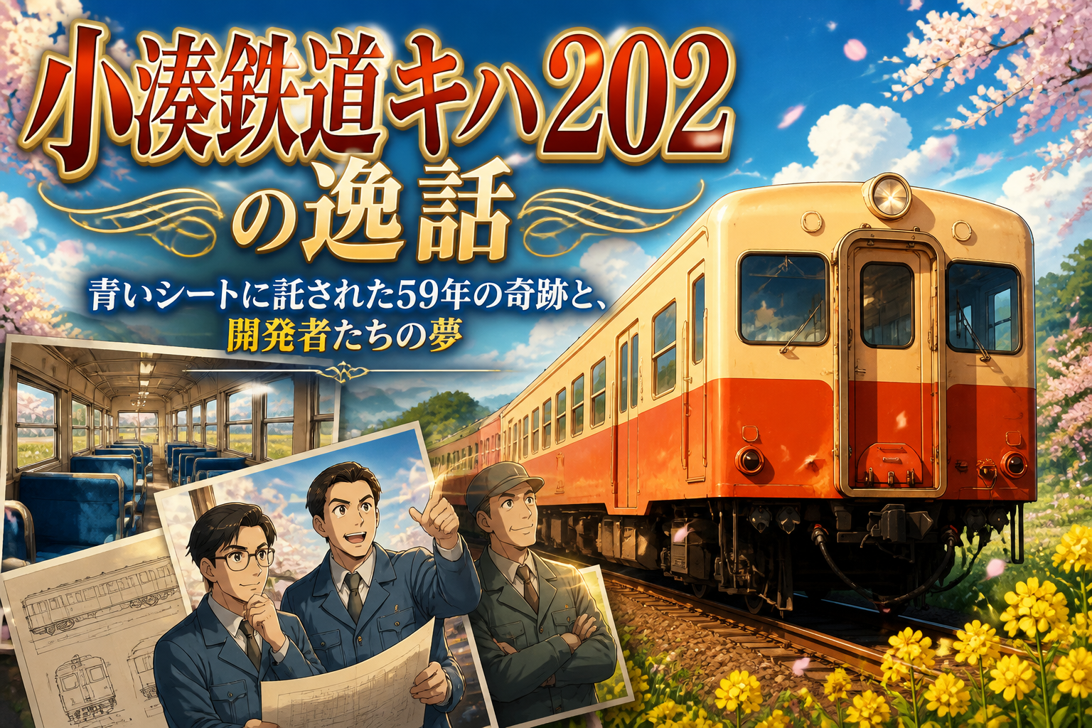 小湊鉄道キハ202の逸話：青いシートに託された59年の奇跡と、開発者たちの夢