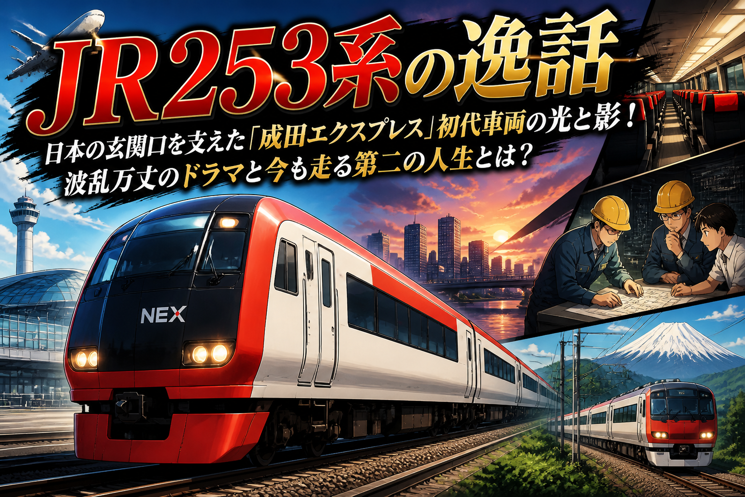 JR253系の逸話:日本の玄関口を支えた「成田エクスプレス」初代車両の光と影!波乱万丈のドラマと今も走る第二の人生とは?