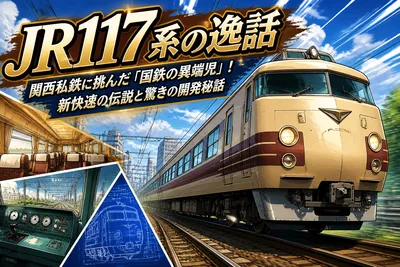 JR117系の逸話：関西私鉄に挑んだ「国鉄の異端児」！新快速の伝説と驚きの開発秘話