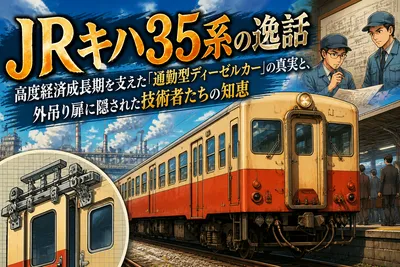 JRキハ35系の逸話：高度経済成長期を支えた「通勤型ディーゼルカー」の真実と、外吊り扉に隠された技術者たちの知恵
