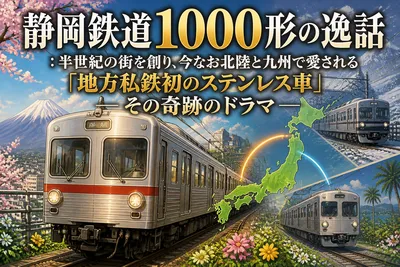 静岡鉄道1000形の逸話：半世紀の街を創り、今なお北陸と九州で愛される「地方私鉄初のステンレス車」その奇跡のドラマ