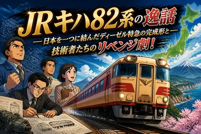 JRキハ82系の逸話：日本を一つに結んだディーゼル特急の完成形と技術者たちのリベンジ劇！