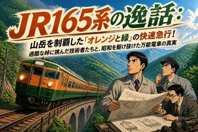 JR165系の逸話：山岳を制覇した「オレンジと緑」の快速急行！過酷な峠に挑んだ技術者たちと、昭和を駆け抜けた万能電車の真実