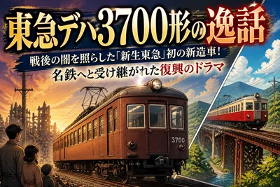 東急デハ3700形の逸話：戦後の闇を照らした「新生東急」初の新造車！名鉄へと受け継がれた復興のドラマ