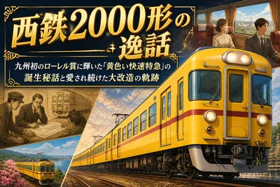 西鉄2000形の逸話：九州初のローレル賞に輝いた「黄色い快速特急」の誕生秘話と愛され続けた大改造の軌跡