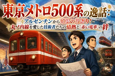 東京メトロ500系の逸話：アルゼンチンから奇跡の里帰り！丸ノ内線を愛した技術者たちの情熱と「赤い電車」の絆
