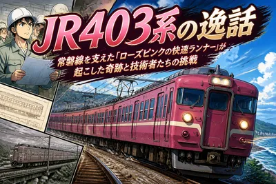 JR403系の逸話：常磐線を支えた「ローズピンクの快速ランナー」が起こした奇跡と技術者たちの挑戦