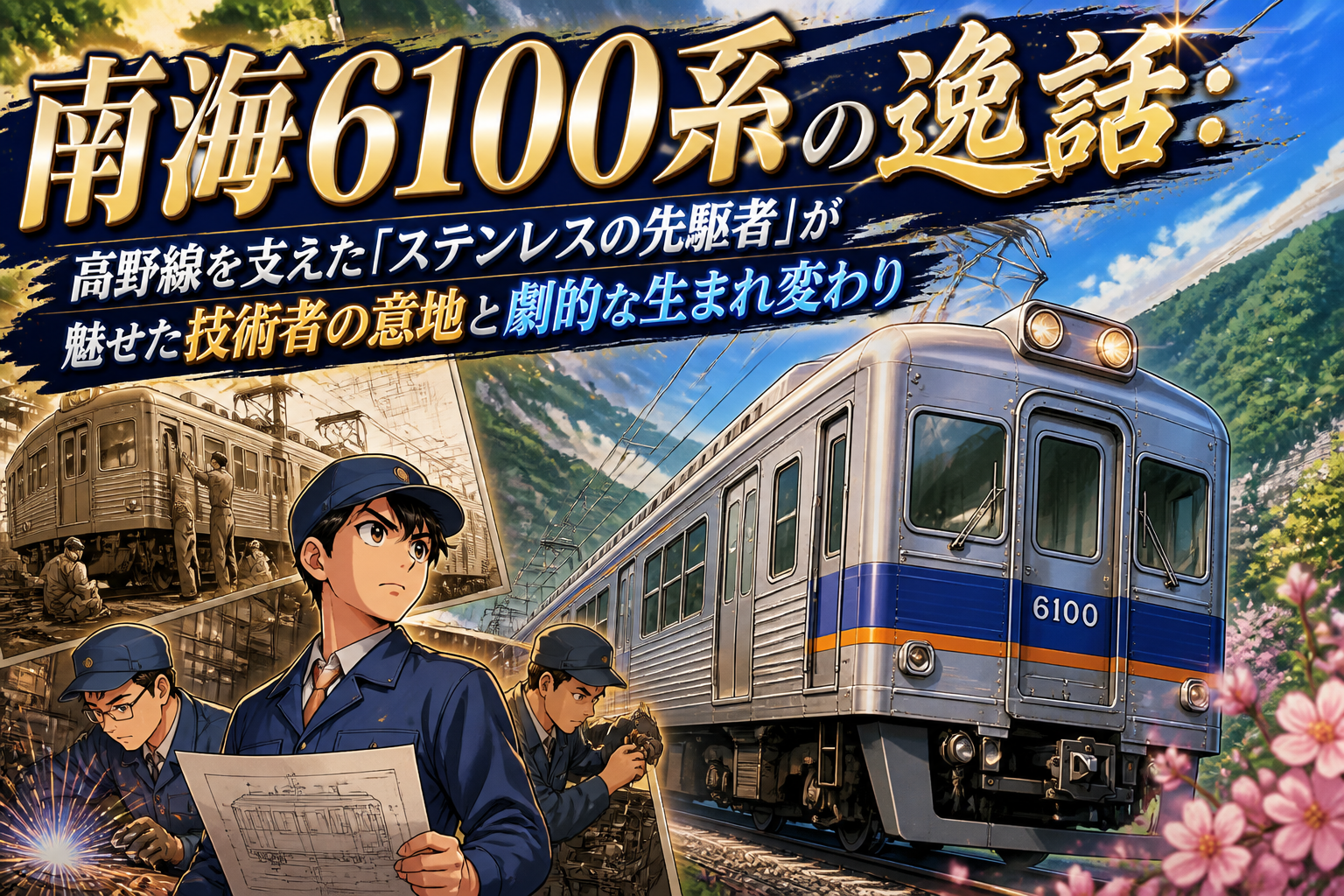 南海6100系の逸話：高野線を支えた「ステンレスの先駆者」が魅せた技術者の意地と劇的な生まれ変わり