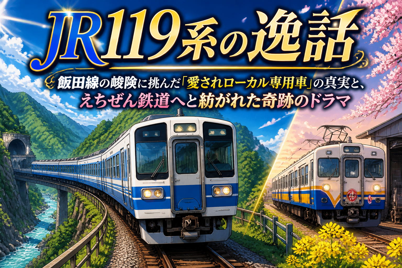 JR119系の逸話:飯田線の峻険に挑んだ「愛されローカル専用車」の真実と、えちぜん鉄道へと紡がれた奇跡のドラマ