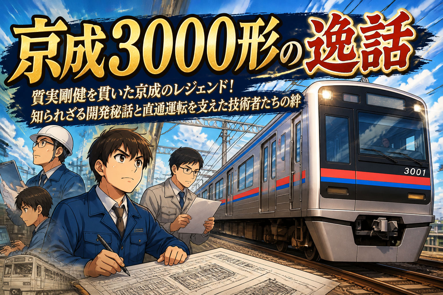 京成3000形の逸話：質実剛健を貫いた京成のレジェンド！知られざる開発秘話と直通運転を支えた技術者たちの絆