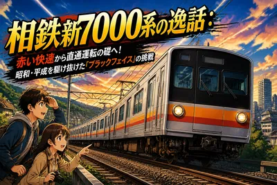 相鉄新7000系の逸話：赤い快速から直通運転の礎へ！昭和・平成を駆け抜けた「ブラックフェイス」の挑戦