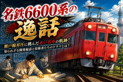 名鉄6600系の逸話：瀬戸線昇圧に挑んだ赤い名車の軌跡！知られざる開発秘話と技術者たちのドラマとは？