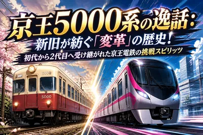 京王5000系の逸話：新旧が紡ぐ「変革」の歴史！初代から2代目へ受け継がれた京王電鉄の挑戦スピリッツ