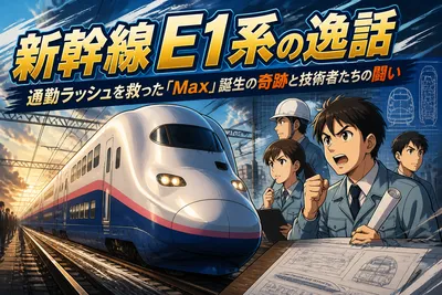 新幹線E1系の逸話：通勤ラッシュを救った「Max」誕生の奇跡と技術者たちの闘い