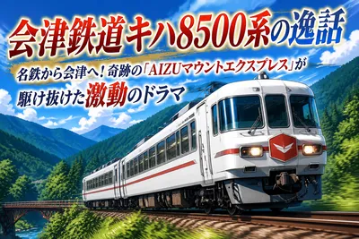 会津鉄道キハ8500系の逸話：名鉄から会津へ！奇跡の「AIZUマウントエクスプレス」が駆け抜けた激動のドラマ