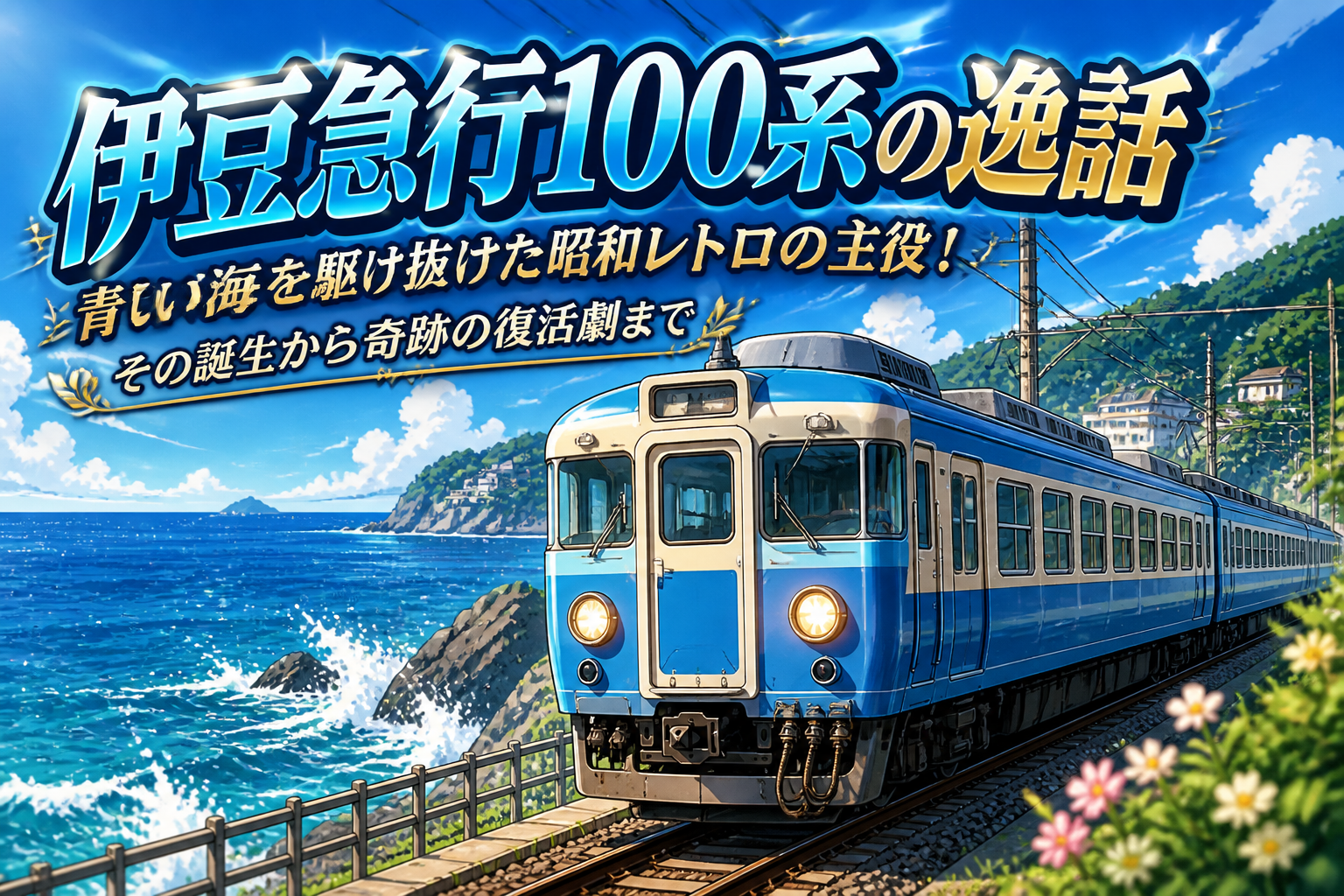 伊豆急行100系の逸話:青い海を駆け抜けた昭和レトロの主役!その誕生から奇跡の復活劇まで