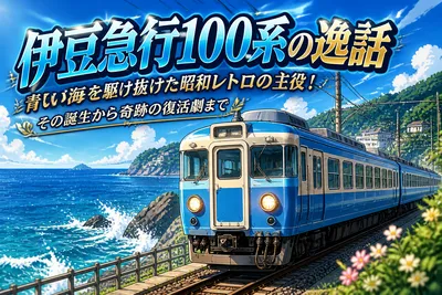 伊豆急行100系の逸話：青い海を駆け抜けた昭和レトロの主役！その誕生から奇跡の復活劇まで