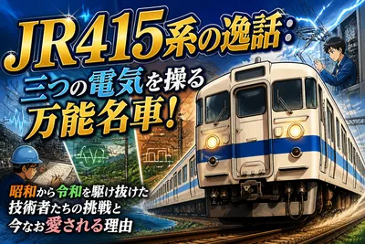 JR415系の逸話：三つの電気を操る万能名車！昭和から令和を駆け抜けた技術者たちの挑戦と今なお愛される理由