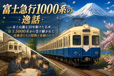 富士急行1000系の逸話：富士山麓を30年駆けた名車、京王5000系から受け継がれた技術者たちの情熱と奇跡のドラマ