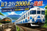 富士急行2000系の逸話：パノラマエクスプレスアルプスからフジサン特急へ、技術者たちが繋いだ165系最後の奇跡