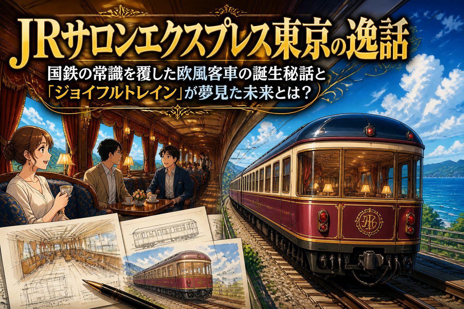 JRサロンエクスプレス東京の逸話：国鉄の常識を覆した欧風客車の誕生秘話と「ジョイフルトレイン」が夢見た未来とは？