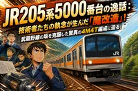 JR205系5000番台の逸話：技術者たちの執念が生んだ「魔改造」！武蔵野線の坂を克服した驚異の4M4T編成に迫る