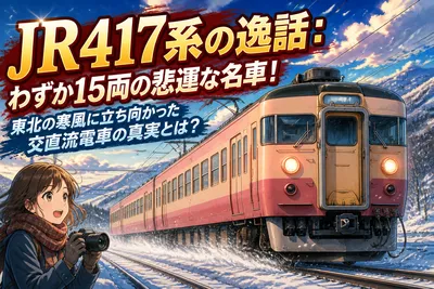 JR417系の逸話：わずか15両の悲運な名車！東北の寒風に立ち向かった交直流電車の真実とは？