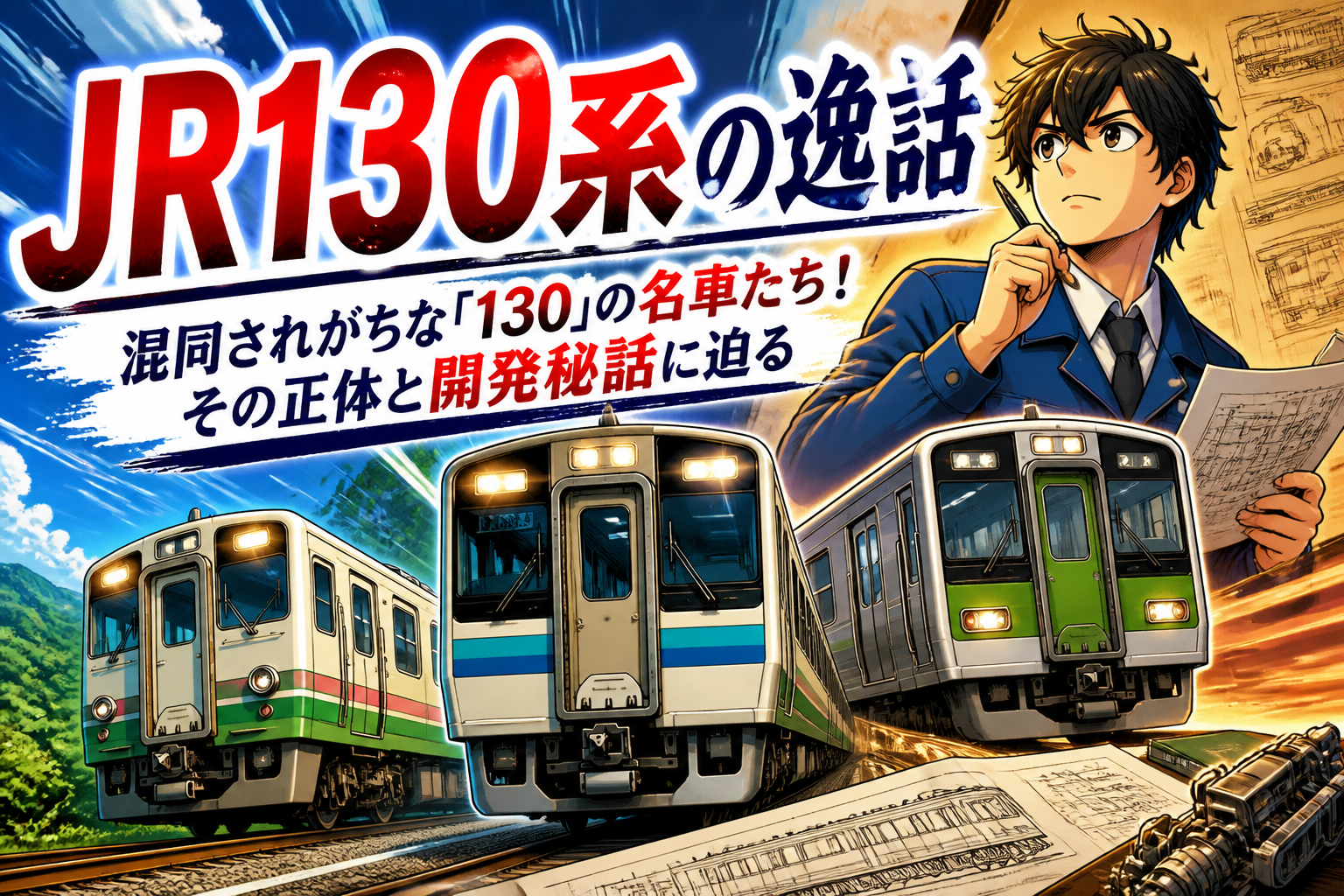 JR130系の逸話:混同されがちな「130」の名車たち!その正体と開発秘話に迫る