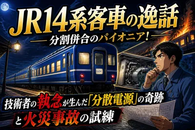 JR14系客車の逸話：分割併合のパイオニア！技術者の執念が生んだ「分散電源」の奇跡と火災事故の試練