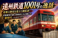 遠州鉄道1001号の逸話：赤電の歴史を変えた開拓者！中扉締切の謎と技術者たちが挑んだ「新時代」へのドラマ