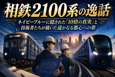 相鉄2100系の逸話：ネイビーブルーに隠された「10倍の真実」と技術者たちが描いた遥かなる都心への夢