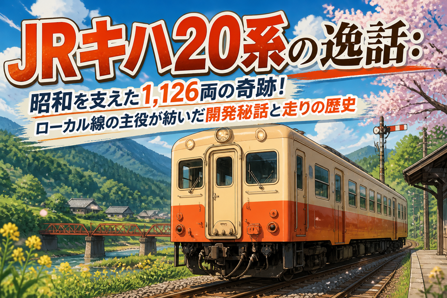 JRキハ20系の逸話:昭和を支えた1,126両の奇跡!ローカル線の主役が紡いだ開発秘話と走りの歴史
