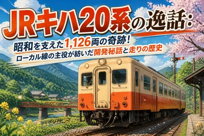 JRキハ20系の逸話：昭和を支えた1,126両の奇跡！ローカル線の主役が紡いだ開発秘話と走りの歴史